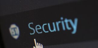The word security showing on a computer screen